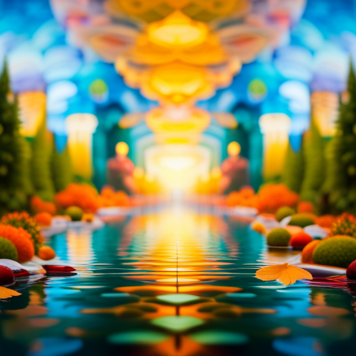 An image capturing the enigmatic essence of a slumbering mind: a lush, ethereal dreamscape, adorned with intricate tapestries of vibrant hues, intricate motifs, and surreal landscapes, inviting contemplation on the allure of detailed and vivid dreams