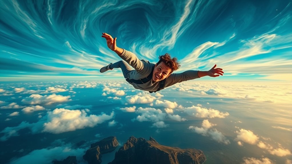 falling dreams symbolize emotional release
