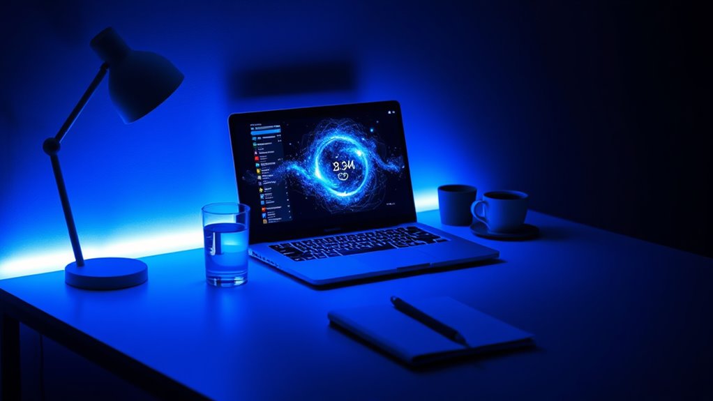 limit blue light exposure