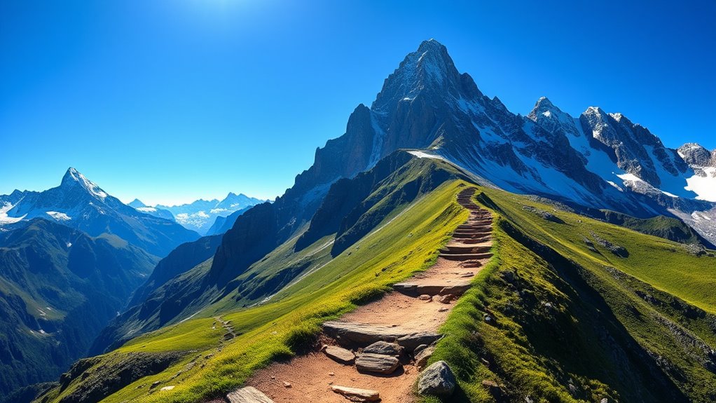 mountains symbolize challenges and aspirations