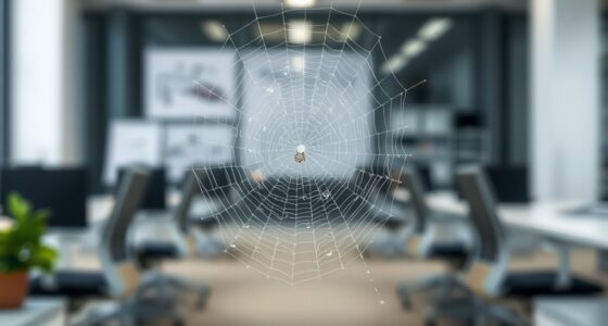spider imagery evokes creativity and entrapment