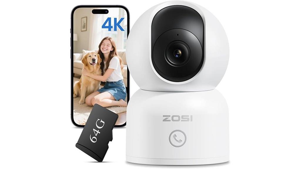 4k wifi pan tilt camera