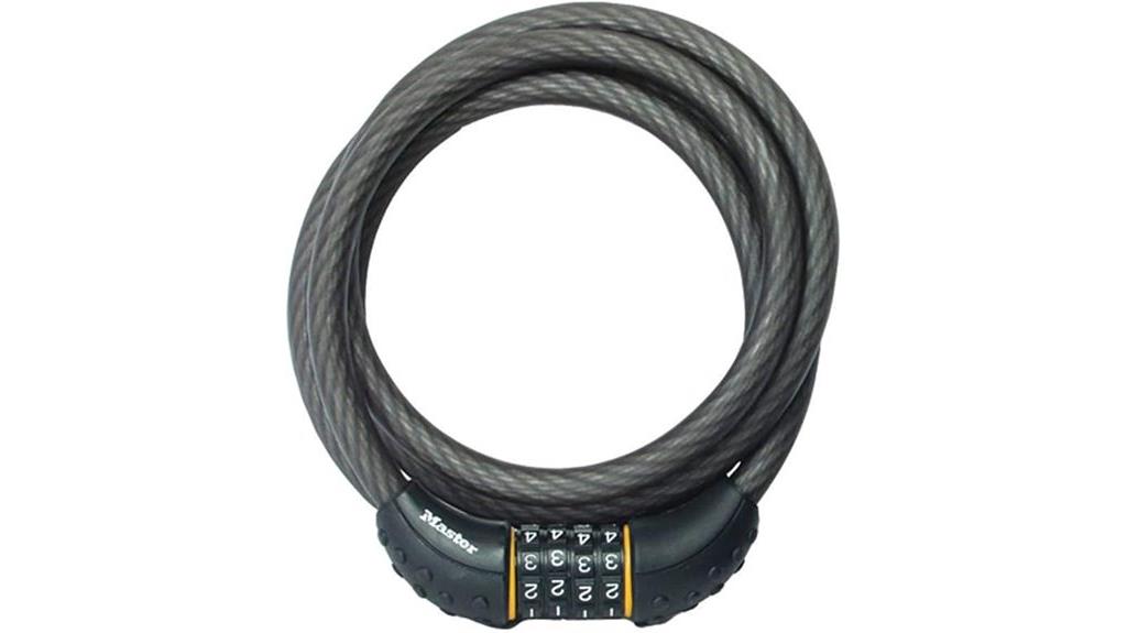 6 foot black cable lock
