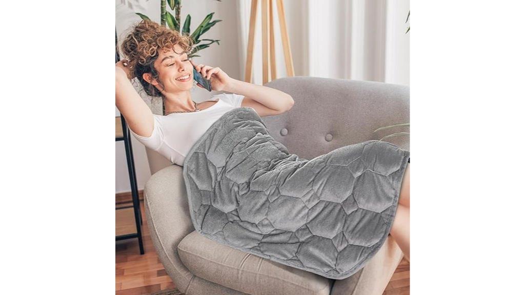 7lb grey lap blanket