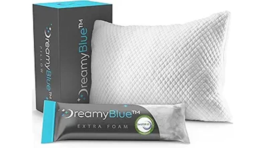 adjustable dreamy blue pillow