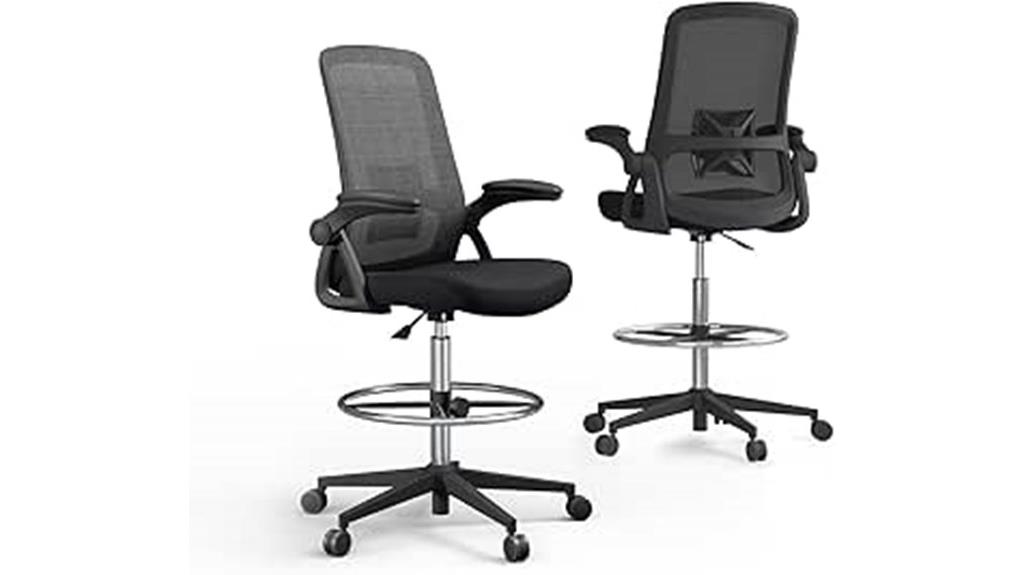 adjustable ergonomic drafting chair