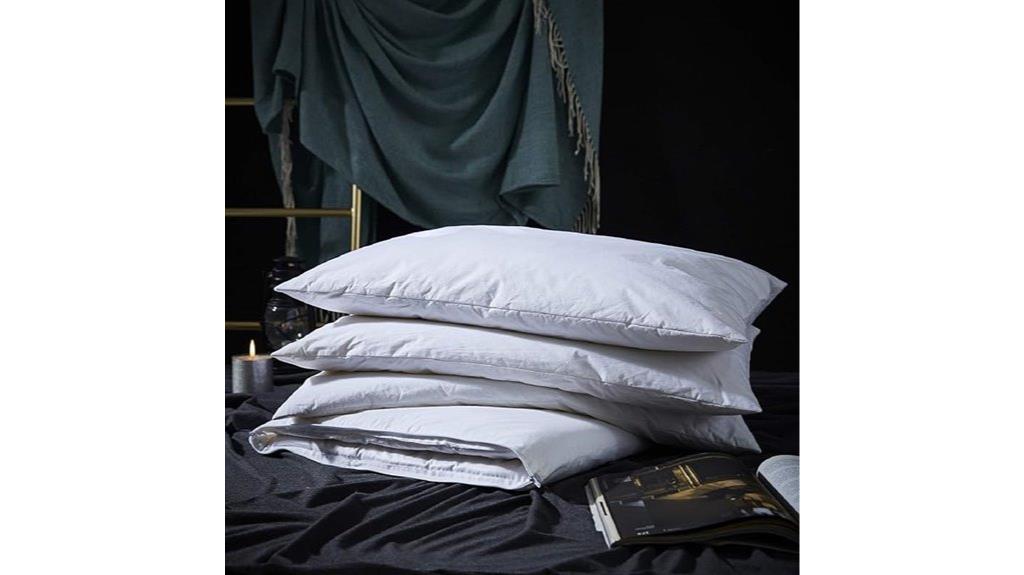 adjustable feather pillow