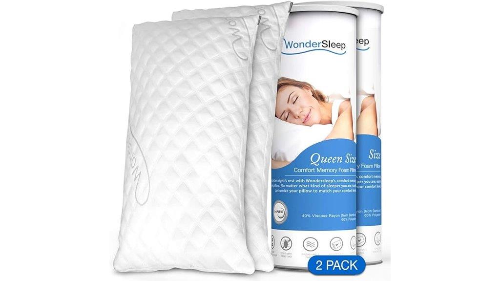 adjustable pillow with cooling
