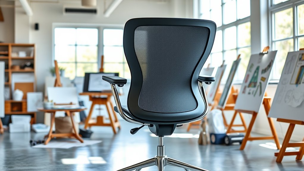 adjustable supportive drafting chair