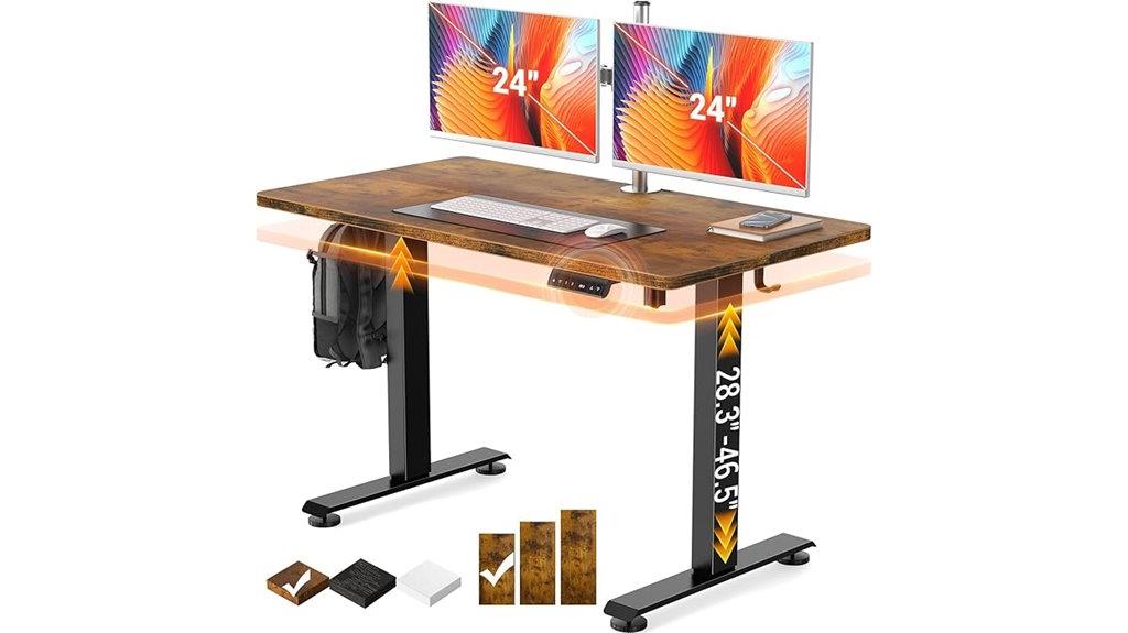 adjustable wood standing desk