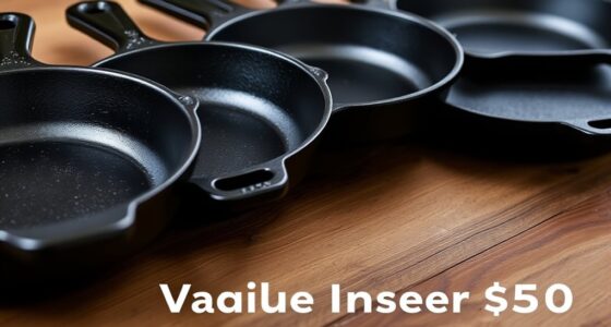 affordable durable cast iron skillets