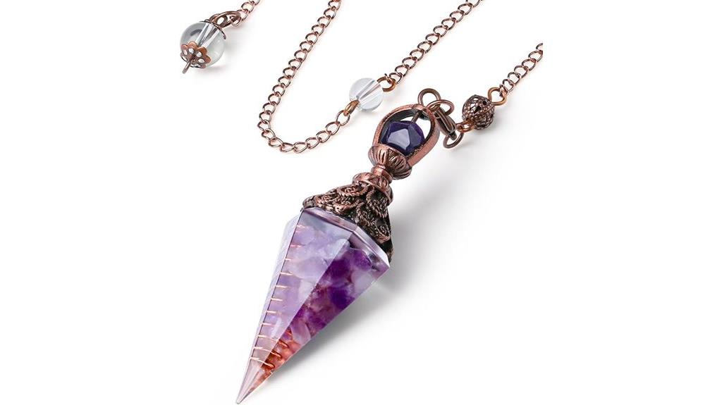 amethyst healing divination pendulum