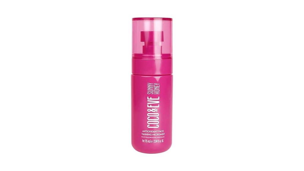 antioxidant face tanning spray
