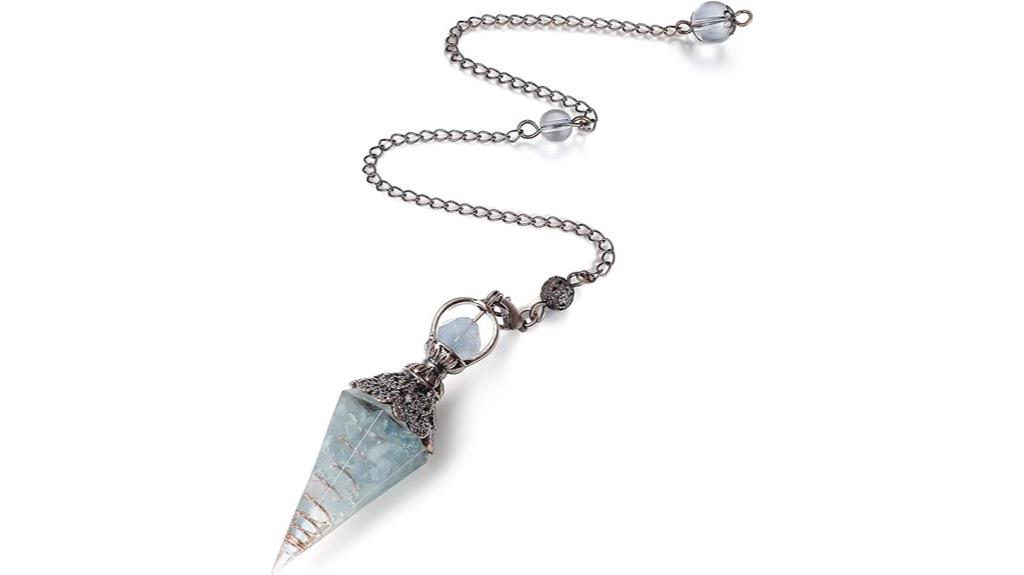 aquamarine dowsing pendulum