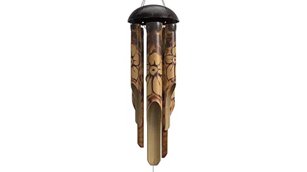 bamboo rustic wind chimes