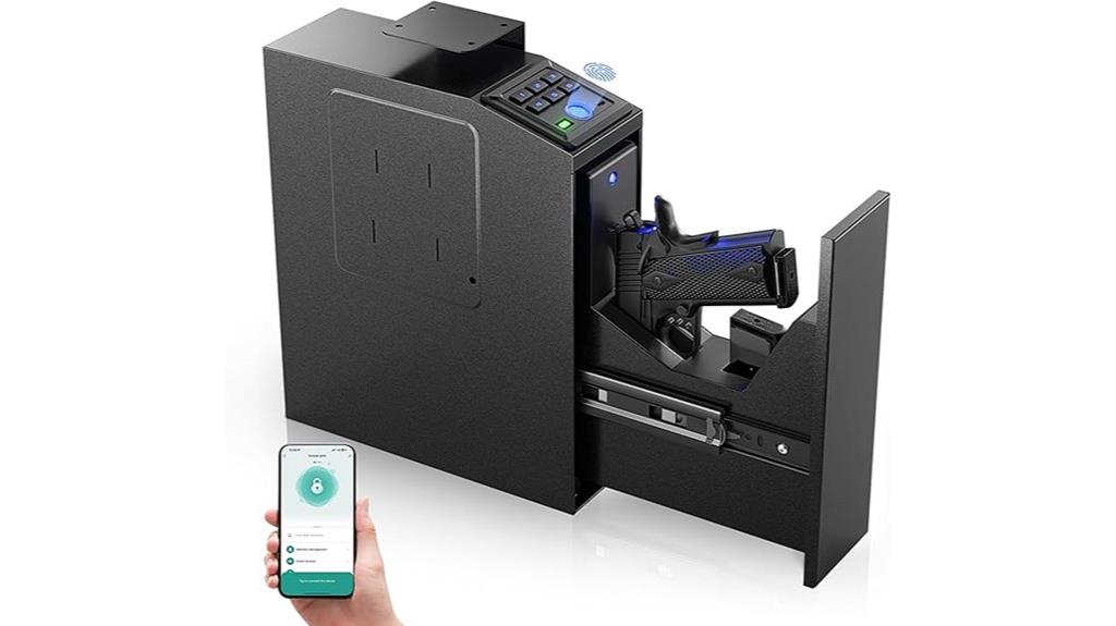 biometric keypad pistol safe