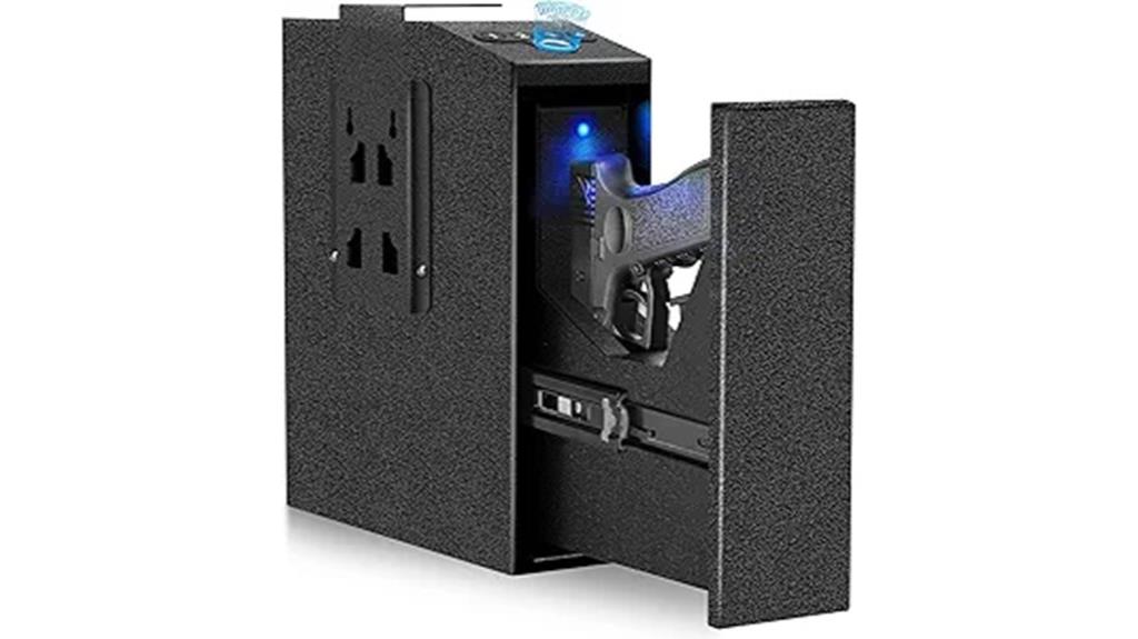 biometric pistol safe door