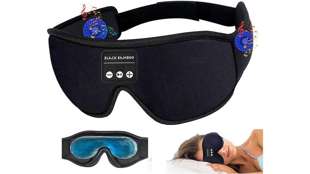 black bamboo sleep mask