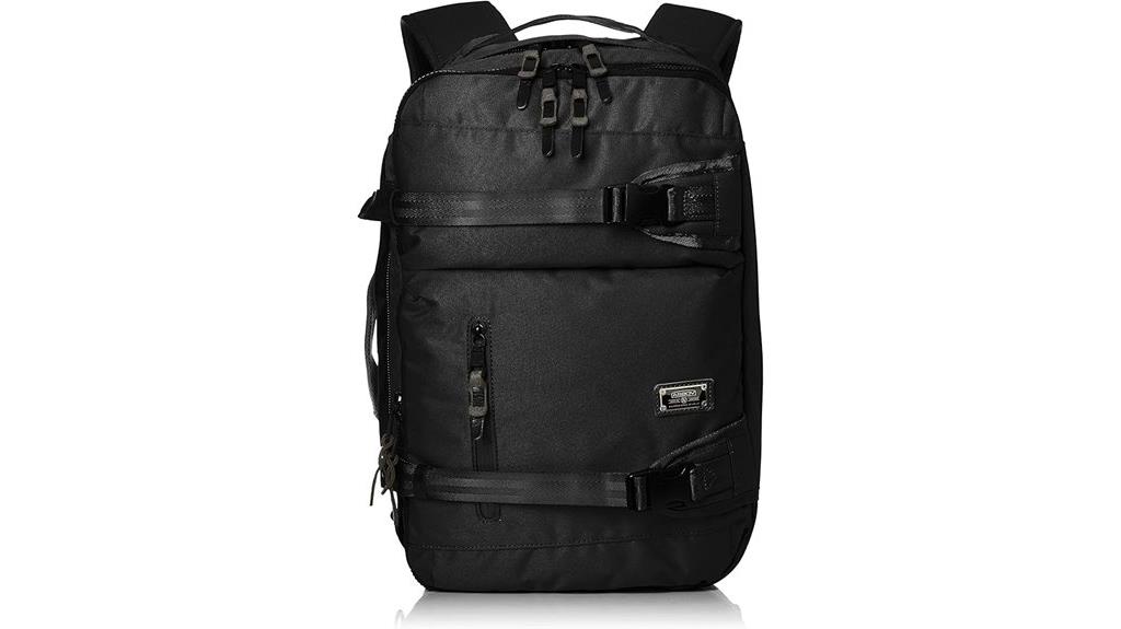 black cordura dobby backpack