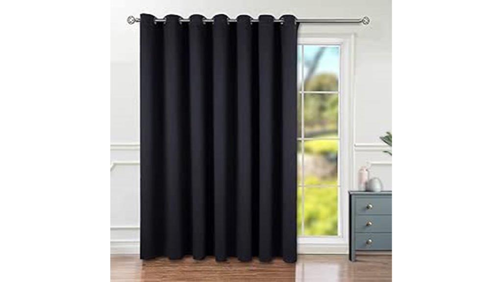 black curtain divider