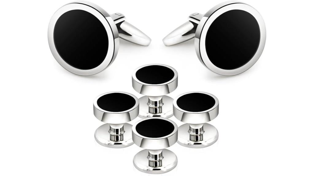 black onyx cufflink set