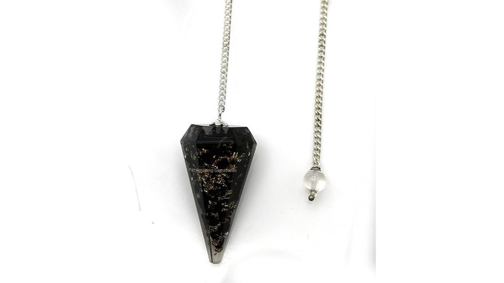 black tourmaline divination pendulum