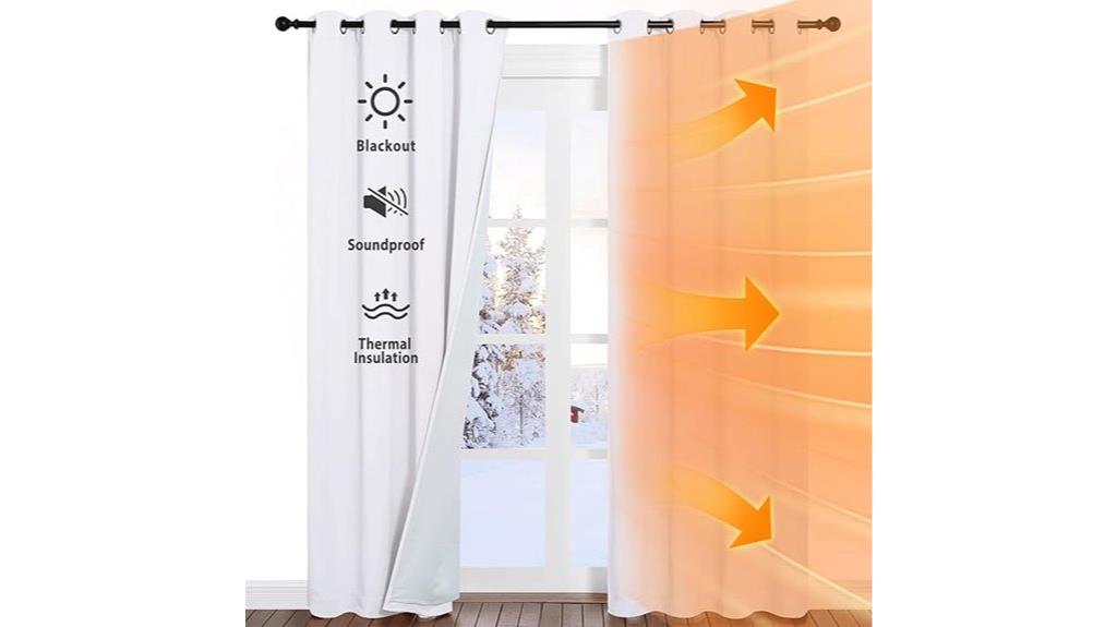 blackout divider curtain set