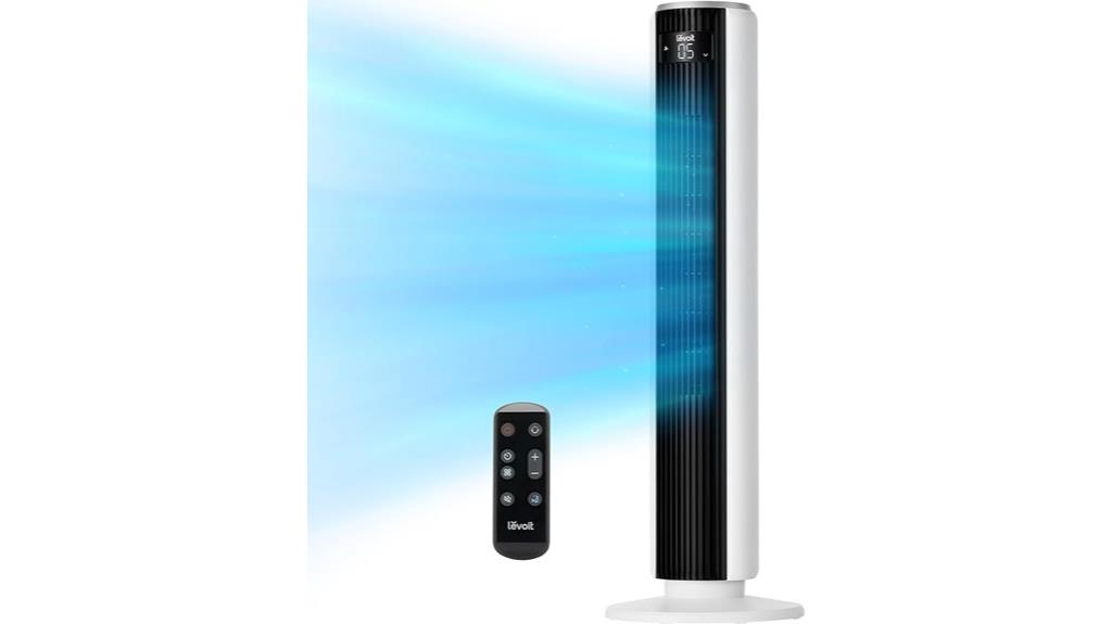 bladeless tower fan features
