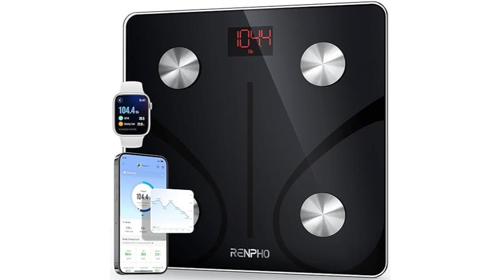 bluetooth enabled body weight scale