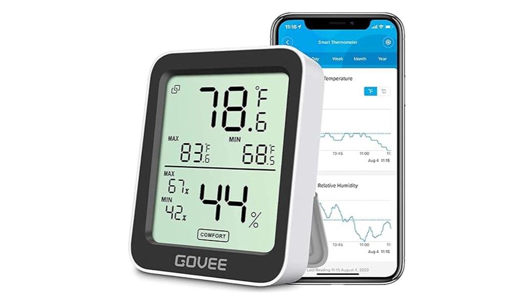bluetooth enabled hygrometer device