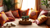 boho floor cushion styles