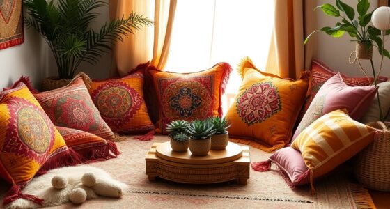 boho floor cushion styles