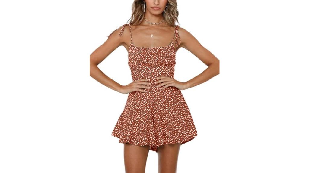 boho floral short romper