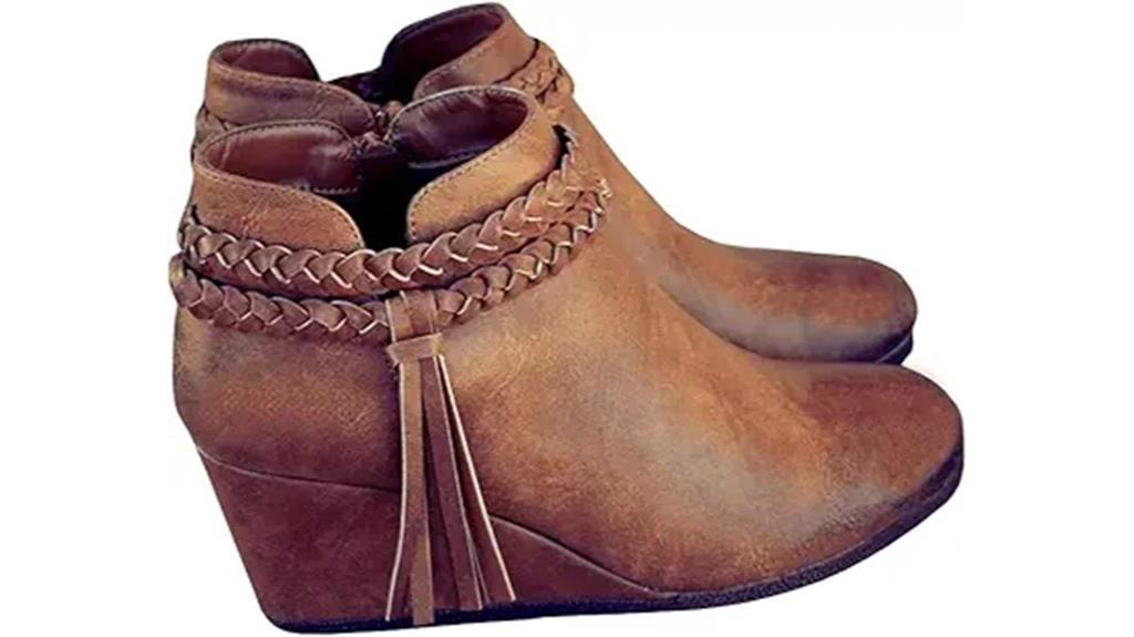braided fringe western boots