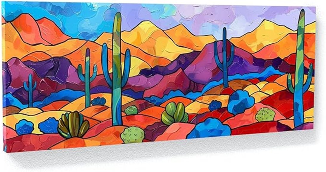 cactus dreamscape canvas artwork