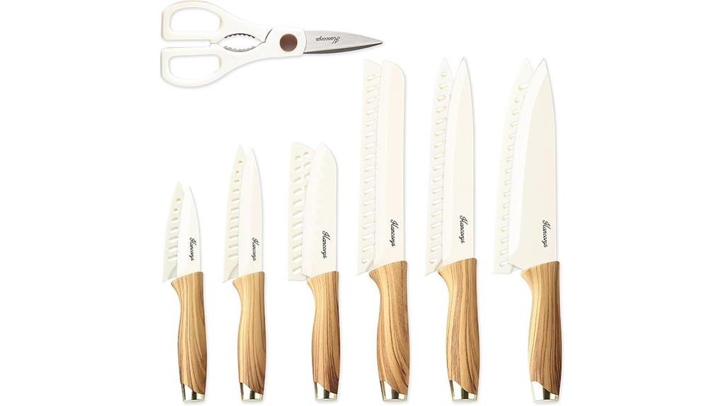 ceramic coated knife set