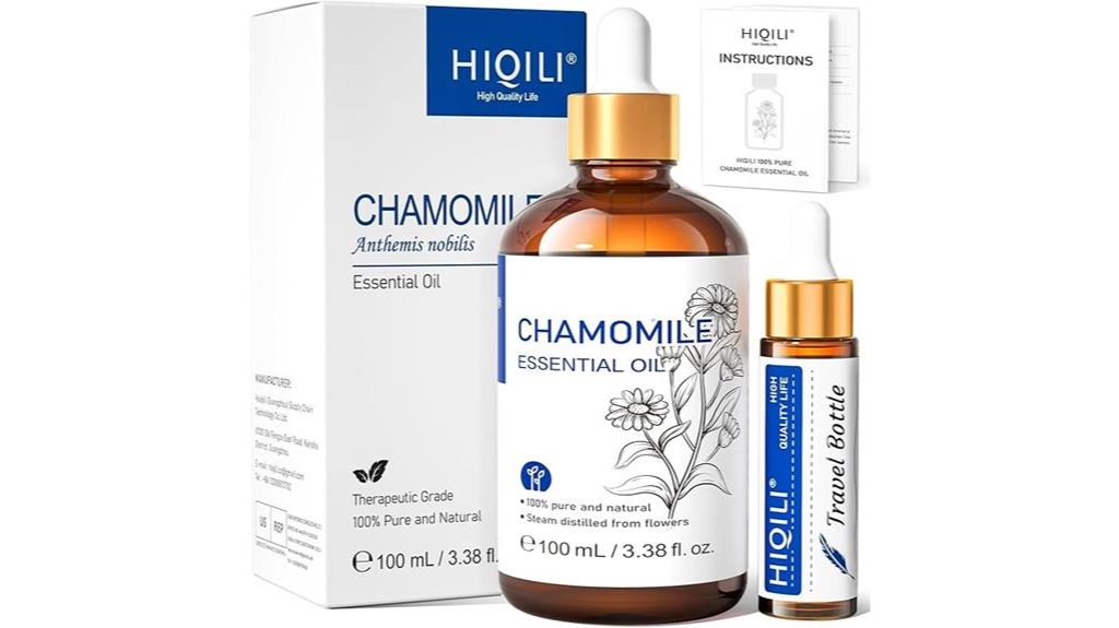 chamomile essential oil bottle