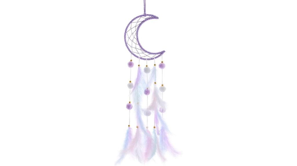colorful moon wall decor