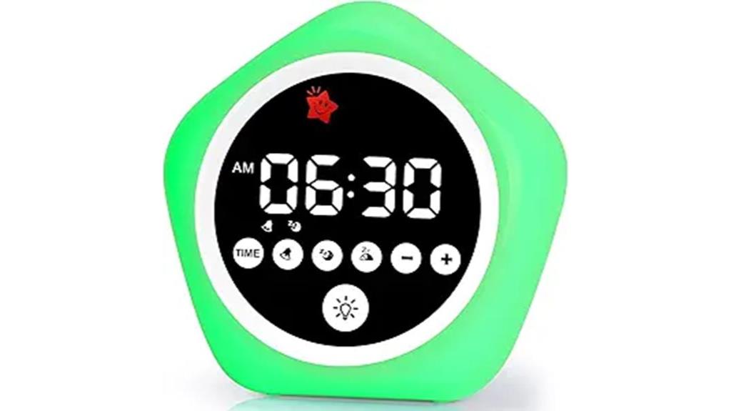 colorful toddler sleep clock