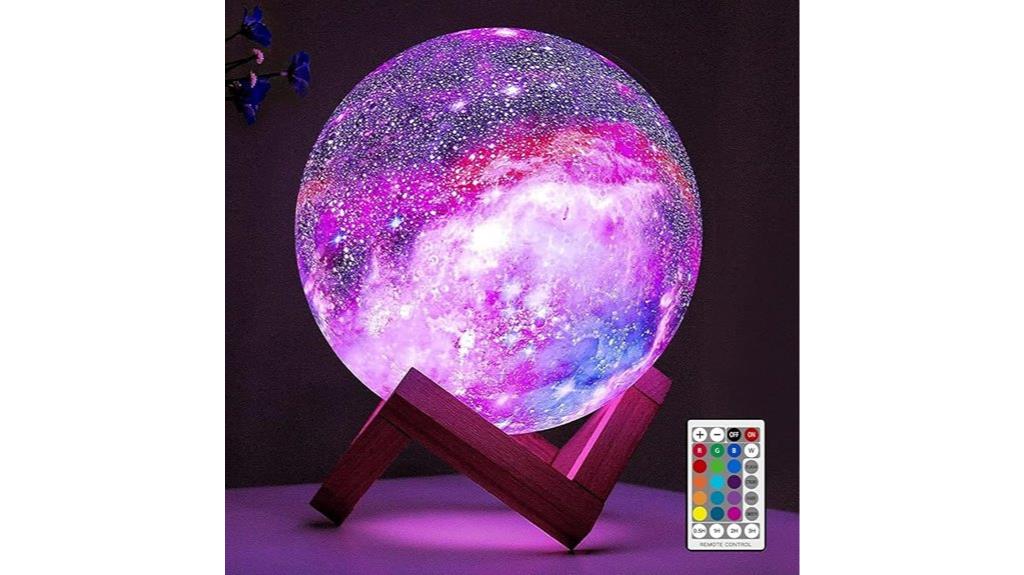 colorful touch moon lamp