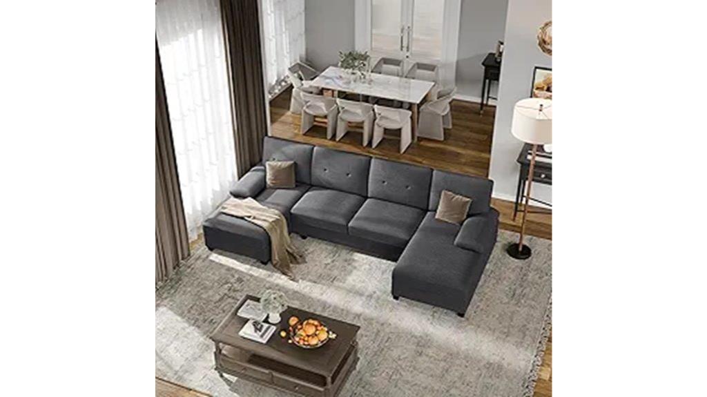 convertible u shaped sofa