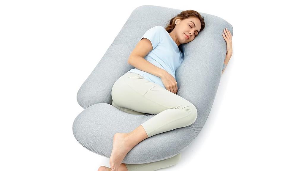 cooling u shaped pregnancy pillow