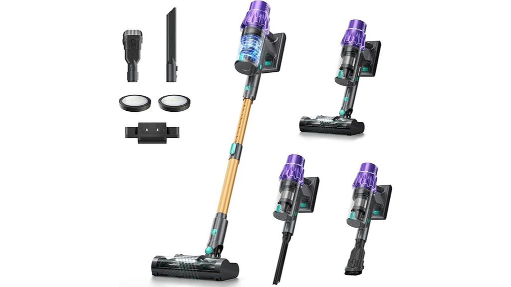 cordless vacuum with auto detection
