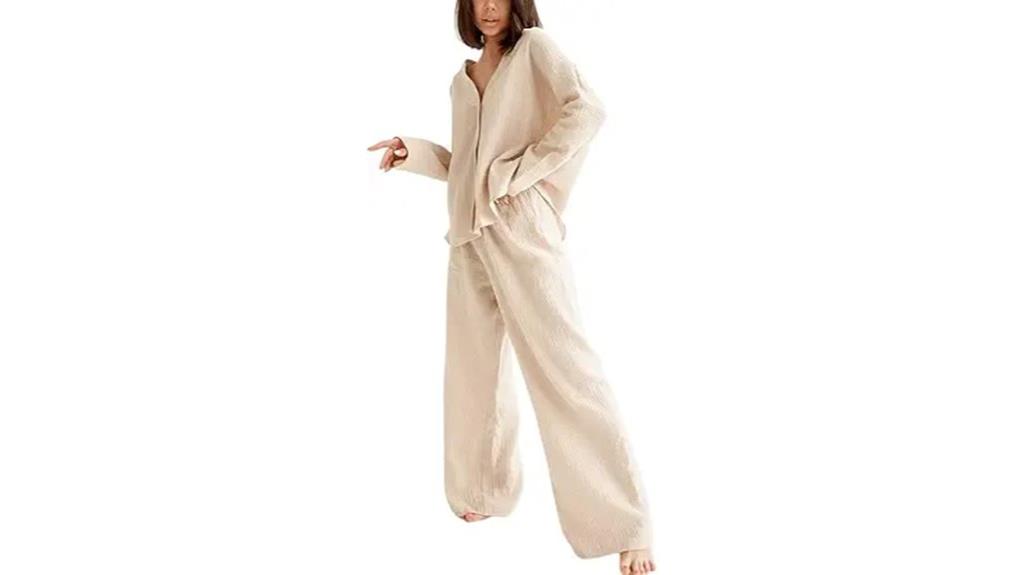 cotton gauze loungewear sets