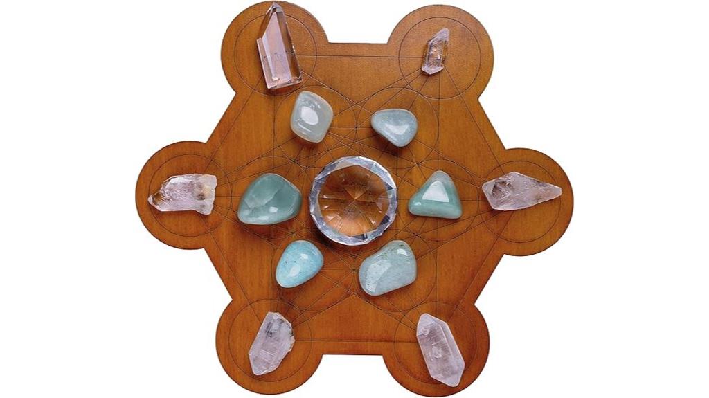 crystal stone grid board