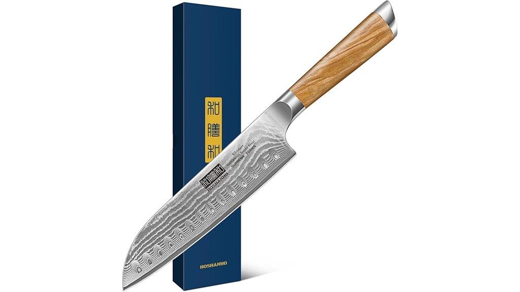 damascus steel kitchen knife