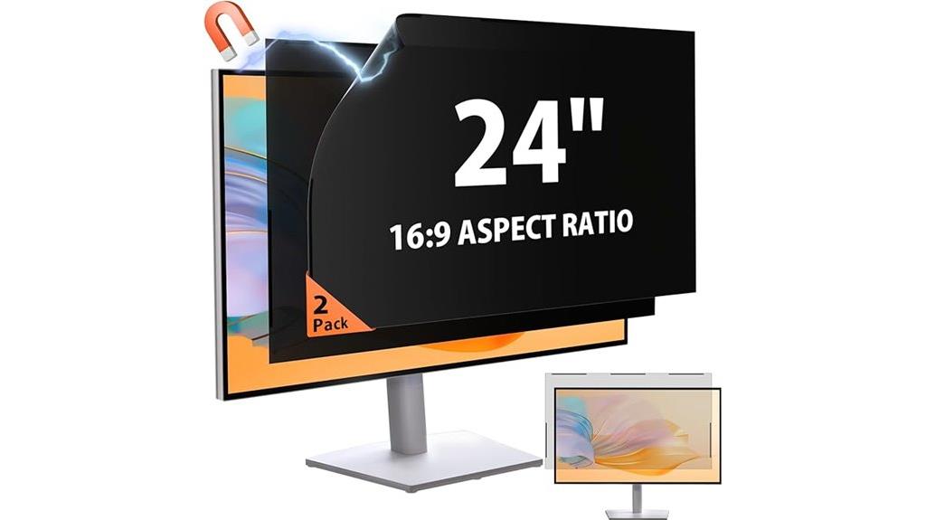 dual 24 inch monitor protectors
