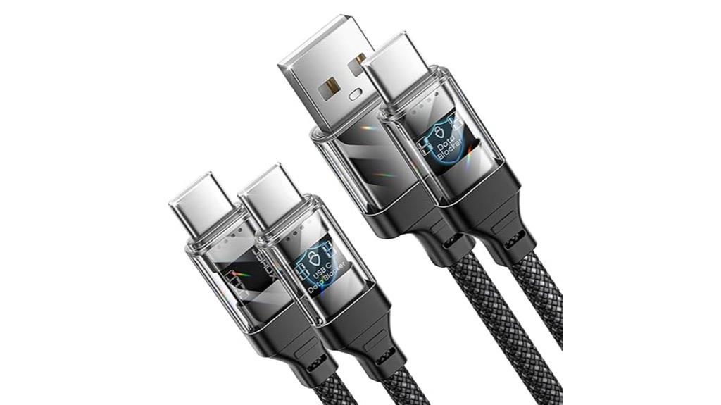 dual charging cables pack