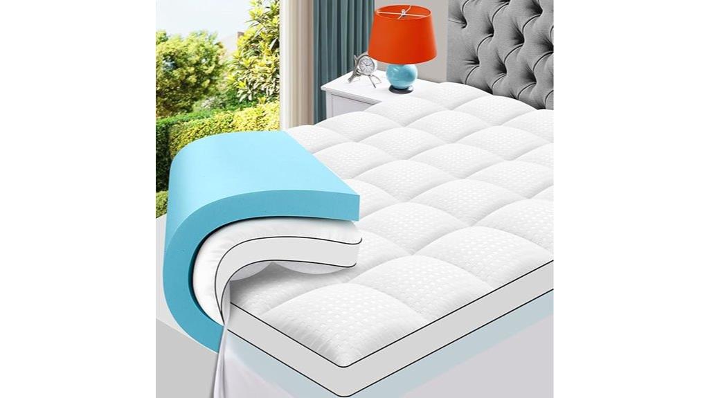 dual layer memory foam topper