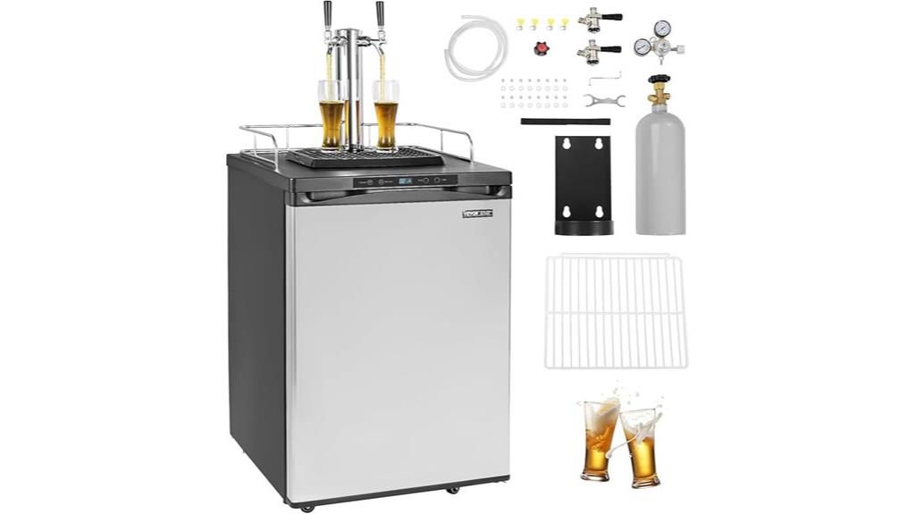 dual tap beer cooler